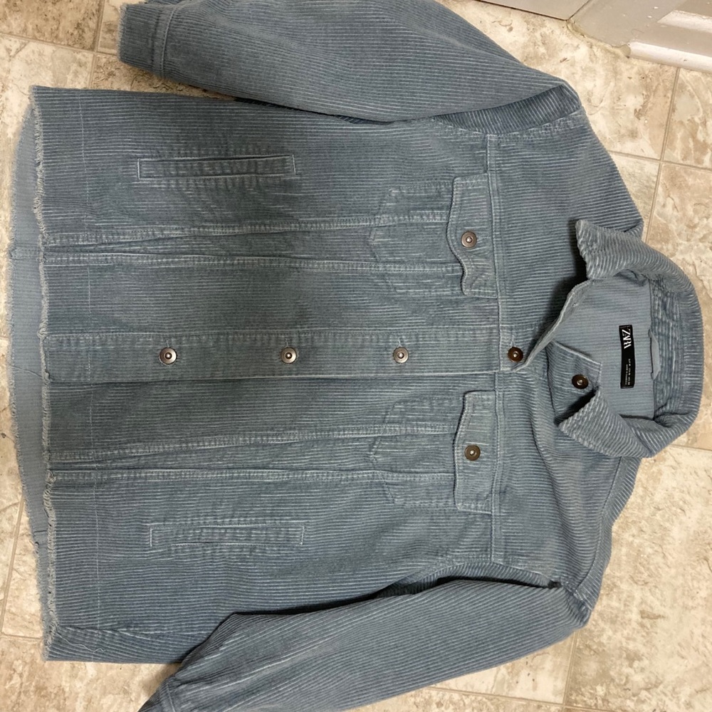 COPY - COPY - Blue Zara corduroy jacket